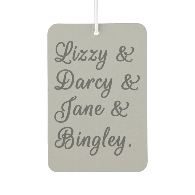 Ambientador Orgullo y prejuicio Parejas I (Anverso)