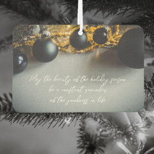 Ambientador Ornamentos de Navidad Gris Negro con tierras de cu