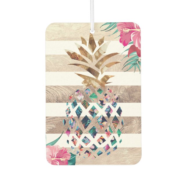 Ambientador Oro a rayas de piña (Anverso)