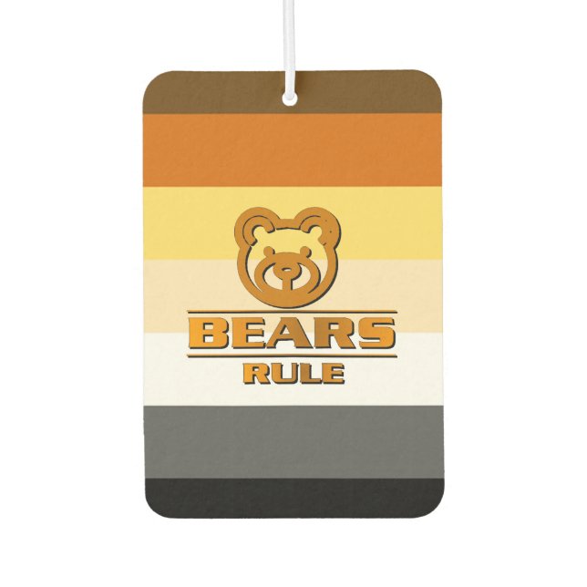 Ambientador Osos mandan Bandera Clásica de Orgullo de Oso Tall (Anverso)