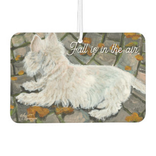 Ambientador Otoño deja a Westie en patio