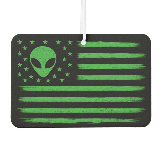Ambientador OVNI Alien de Bandera de Estados Unidos (Anverso)