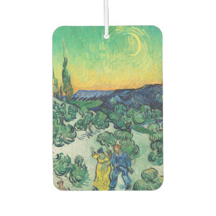 Ambientador Paisaje con Pareja Caminando y Luna Crescent
