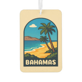 Ambientador Paisaje playero de las Bahamas Viajes Retro Vintag