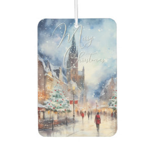 Ambientador Paisajes urbanos europeos de invierno Ciudad de ac