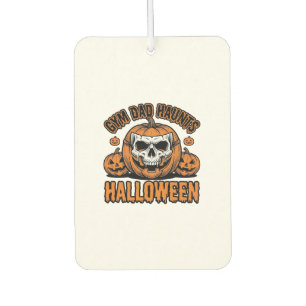 Ambientador Papá de gimnasia Halloween Calabaza vintage calave