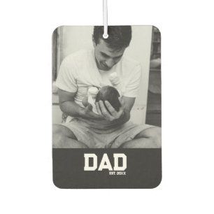 Ambientador Papá Est Foto Negro y Blanco Año Día del Padre