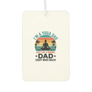 Ambientador Papá Yoga Vintage Atardecer Divertido Diseño de Ca