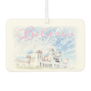 Ambientador para coche de la vista del castillo Ko