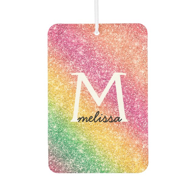 Ambientador Paracaídas de arcoiris verde rosa amarillo (Anverso)