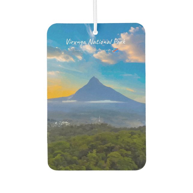 Ambientador Parque Nacional Virunga, RD Congo - Volcán (Anverso)