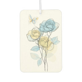 Ambientador Pastel Line Art Roses