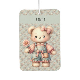 Ambientador Pastel Teddy Bear portando pantalones de vestir de