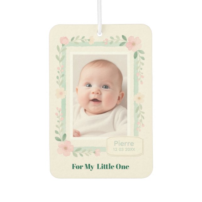 Ambientador Pastel Watercolor Floral Empty Photo Frame (Anverso)