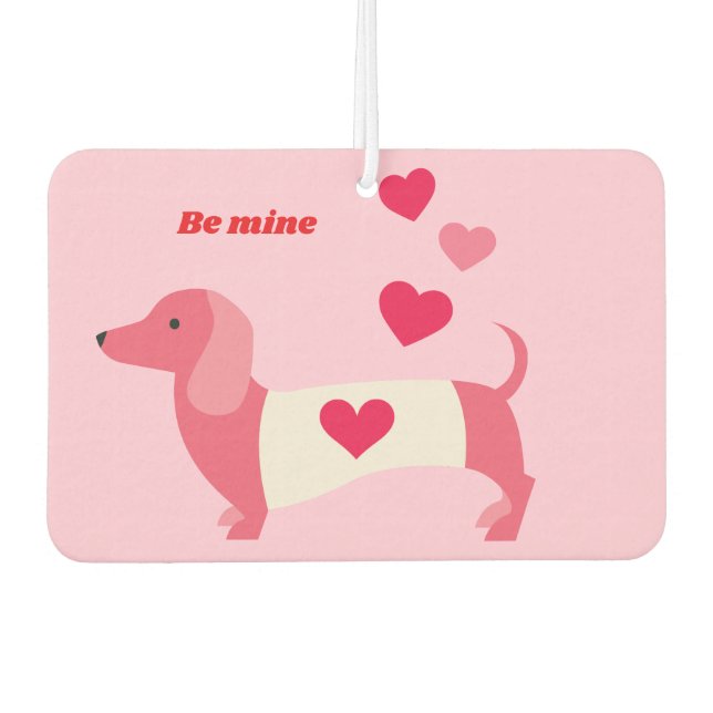 Ambientador PastelHeart  Dachshund Valentine  (Anverso)