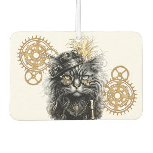 Ambientador Patas descaradas El gato steampunk funky