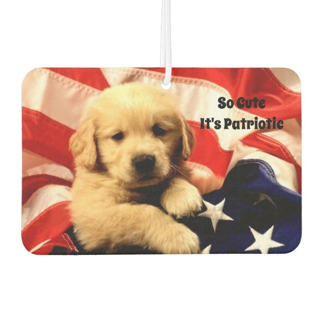 Ambientador Patriotic Puppy Air Freshener (Anverso)