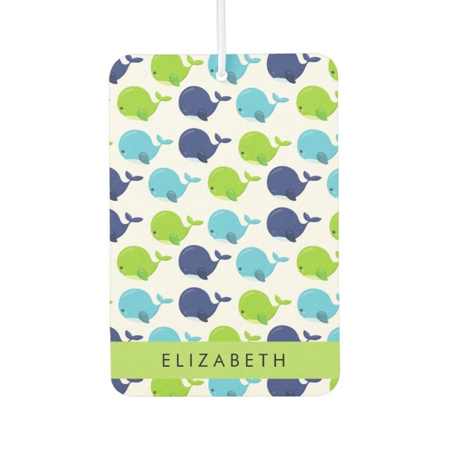 Ambientador Patrón de Ballenas, Ballenas Cutas, Tu Nombre (Anverso)