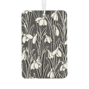 Ambientador Patrón de campanilla negra y blanca