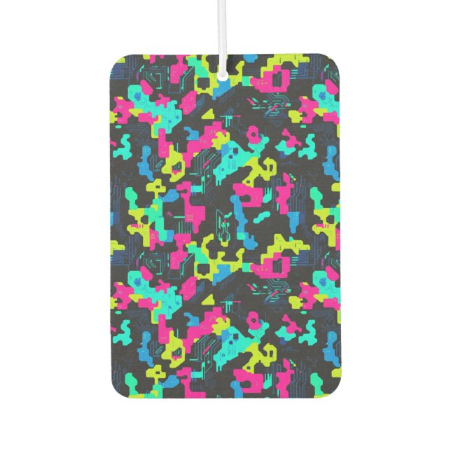 Ambientador Patrón de Camuflaje Neon (Anverso)