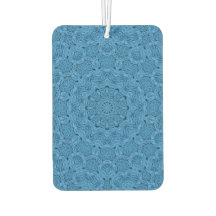 Patrón de cintura azul Vintage Fractal Kaleidoscop