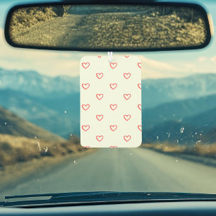 Ambientador Patrón de corazón rojo, lindo, amor