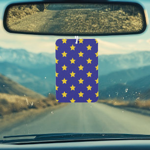 Ambientador Patrón de estrellas de oro, azul marino, exclusivo