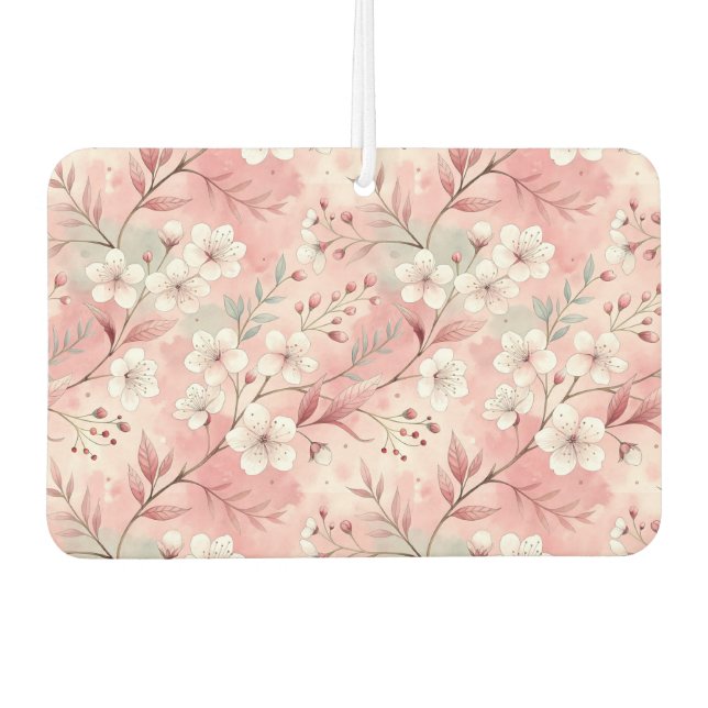 Ambientador Patrón de Flor de Sakura Rosa  (Anverso)