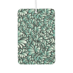 Ambientador Patrón de flores deseables en verde minero