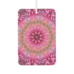Ambientador Patrón de flores rosadas de Mandala geométrica-675