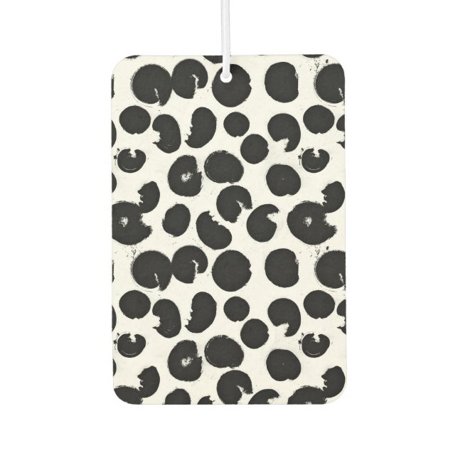 Ambientador Patrón De Impresión De Leopardo Blanco Y Negro (Anverso)