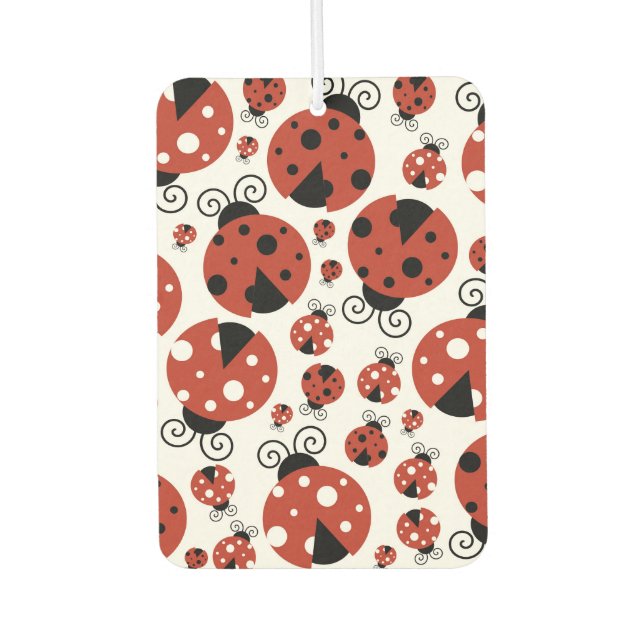 Ambientador Patrón De Ladybugs, Cute Ladybugs, Red Ladybugs (Anverso)
