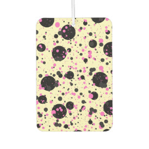 Ambientador Patrón de lunares glamurosos rosa y negro