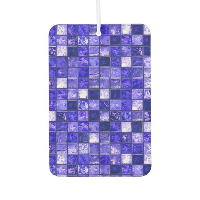 Ambientador Patrón de mosaico azul (Anverso)