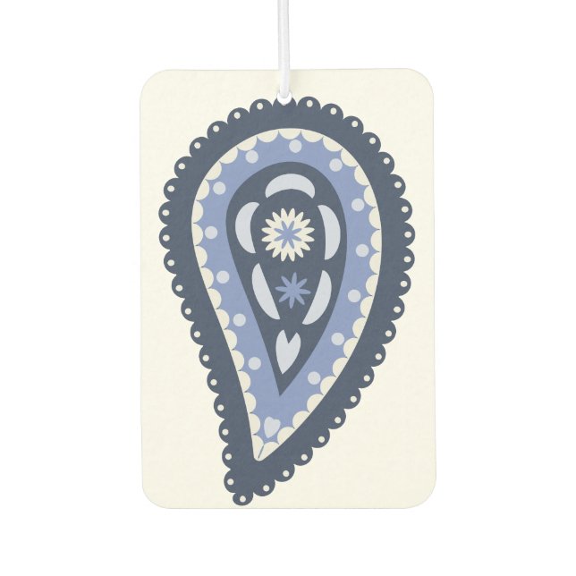 Ambientador Patrón de Paisley Azul (Anverso)