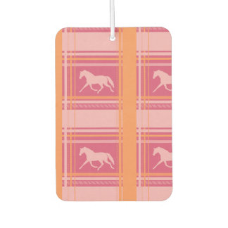 Ambientador Patrón de Pony de Plata Ecuestre Rosa