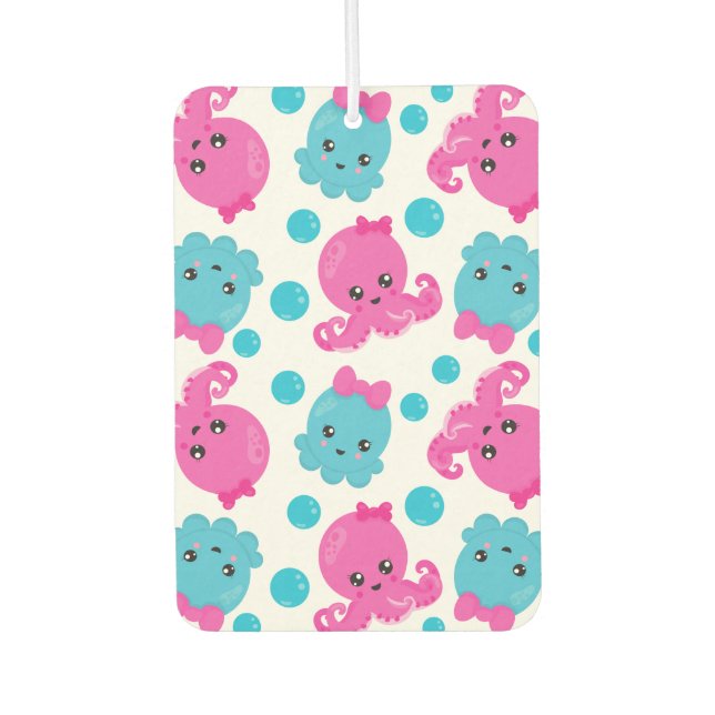 Ambientador Patrón de pulpo, pulpo tórrido, animales marinos (Anverso)