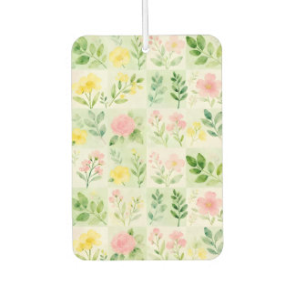 Ambientador Patrón de rejilla floral de acuarela
