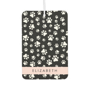 Ambientador Patrón de traza, garras de perro, negro y blanco, 