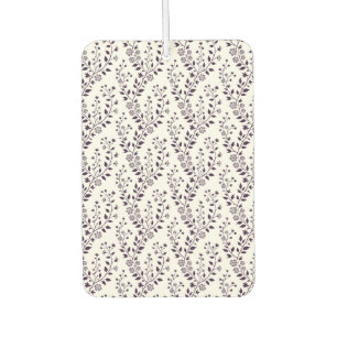 Ambientador Patrón floral boho moderno ciruela blanco