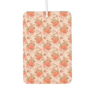Ambientador patrón floral de boda de primavera rosa naranja