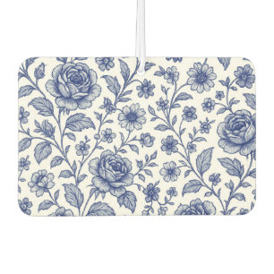 Ambientador Patrón floral de Rosas azules reales