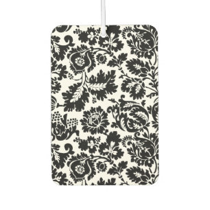 Ambientador Patrón floral veneciano en negro y blanco de Willi