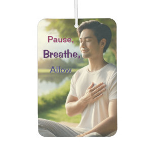 Ambientador Pausa, Respira, Deja Que El Coche Freshener