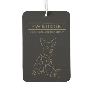 Ambientador Paw & Order: SUV Chihuahua Colgando Aire Freshener