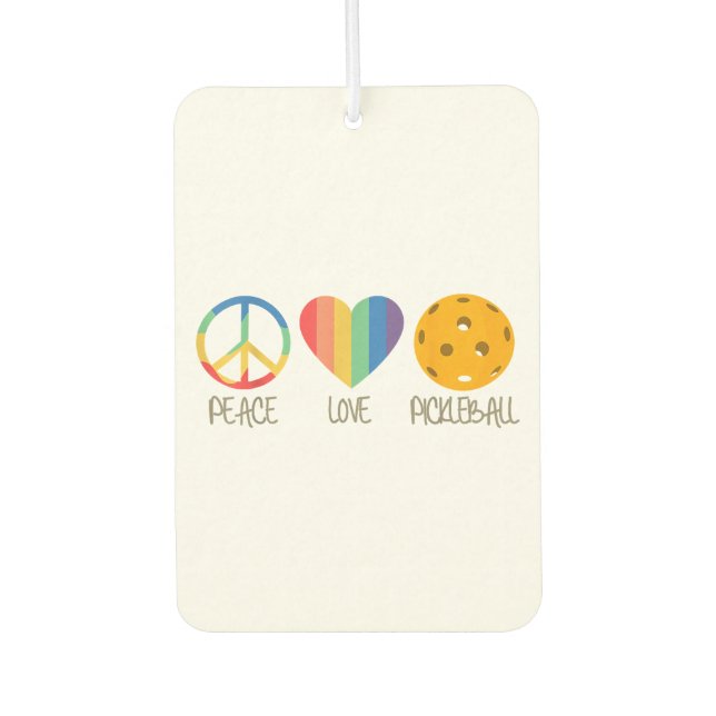 Ambientador Peace Love Pickleball (Anverso)
