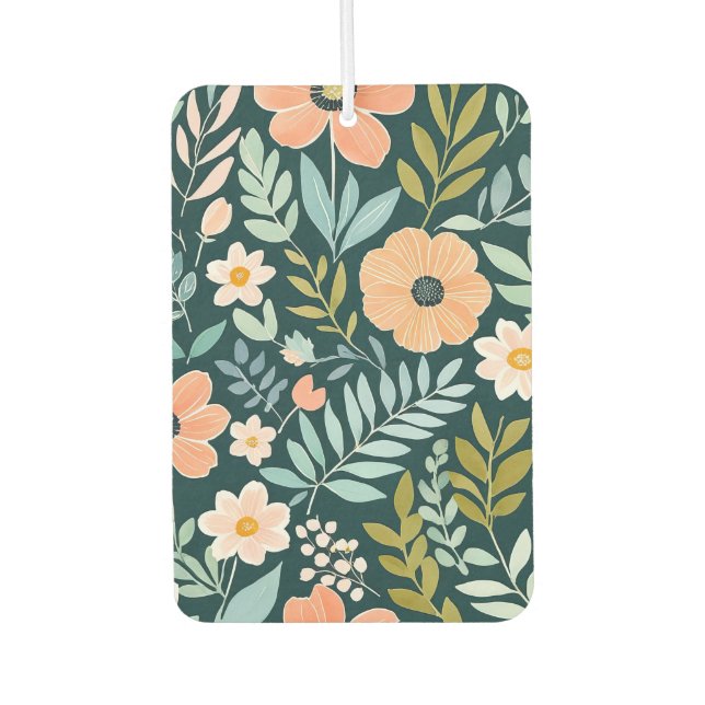 Ambientador Peach, Blue and Green Boho Whimsical (Anverso)