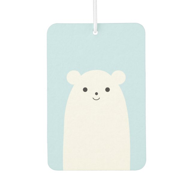 Ambientador Peekaboo Polar Bear Car Air Freshener (Anverso)