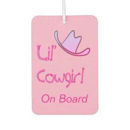 Ambientador Pequeña Vaquera a Bordo Bebé Occidental