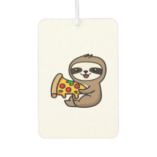 Ambientador Perezoso Chibi Kawaii Divertido con Pizza � Dibujo